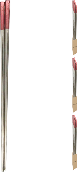 中式餐具 316 不鏽鋼 筷子, 喜慶紅, 3雙筷子, 9雙