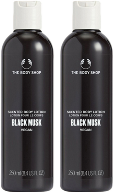 더바디샵 센티드 블랙 바디로션 머스크, 250ml, 2개