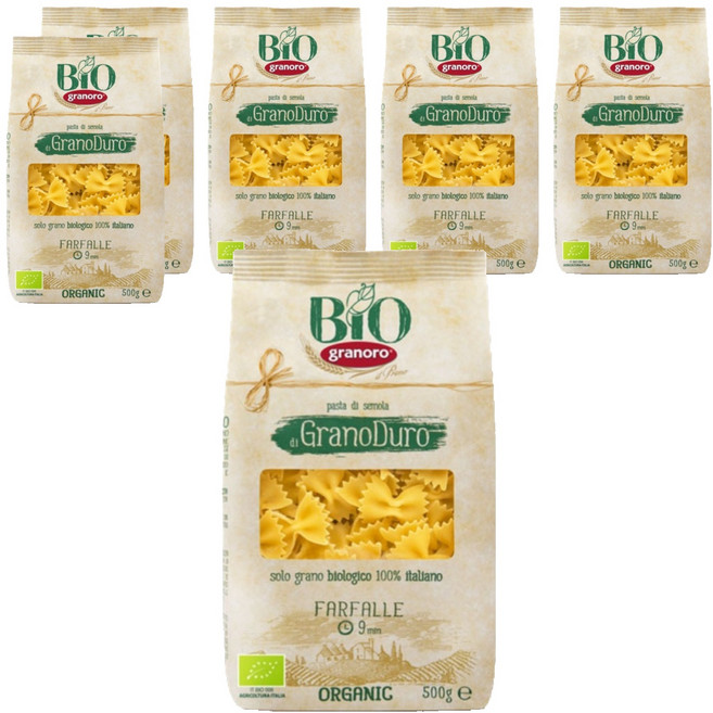 그라노로 듀럼밀 파르팔레, 500g, 6개