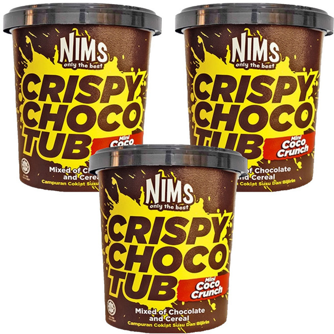 NIMS 크리스피 초코컵 코코크런치 패밀리컵, 3개, 250g