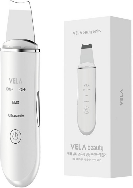 스카이 베라 뷰티 초음파 진동 아쿠아 필링기, VELA-BE-AP1, 화이트