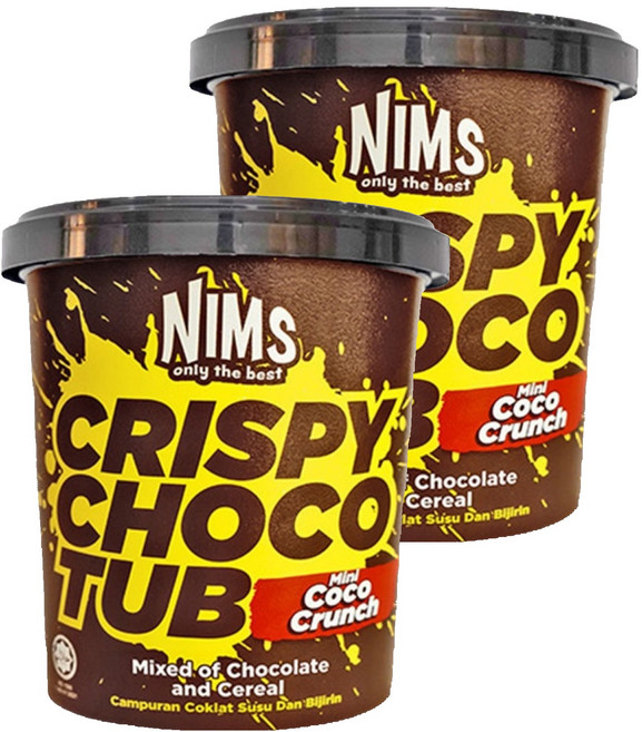 NIMS 크리스피 초코컵 코코크런치 패밀리컵, 2개, 250g