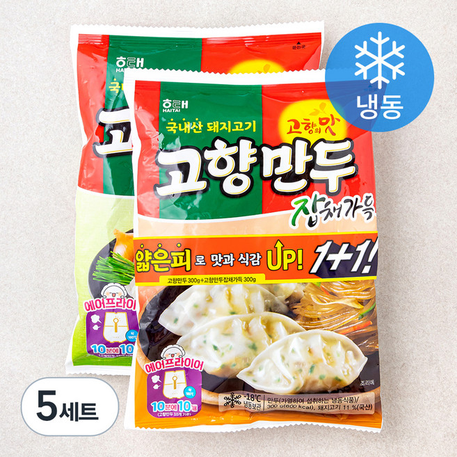 고향만두 300g + 잡채가득 300g 세트 (냉동), 600g, 5세트