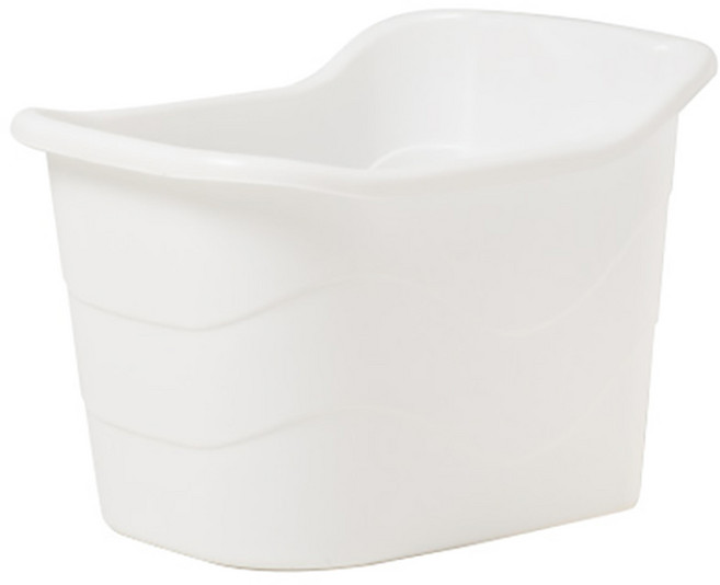 샤바스 릴렉싱 이동식 반신욕조 600, 화이트, 1개