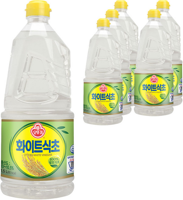 오뚜기 화이트 식초, 1.5L, 6개