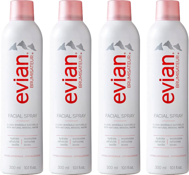 evian 依雲 天然礦泉護膚噴霧, 300ml, 4瓶