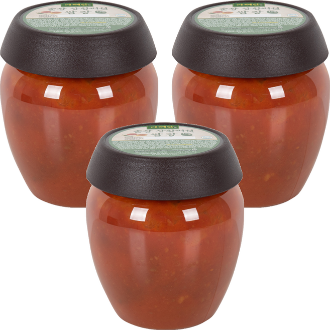 더해담 순창 상황버섯 쌈장, 1kg, 3개