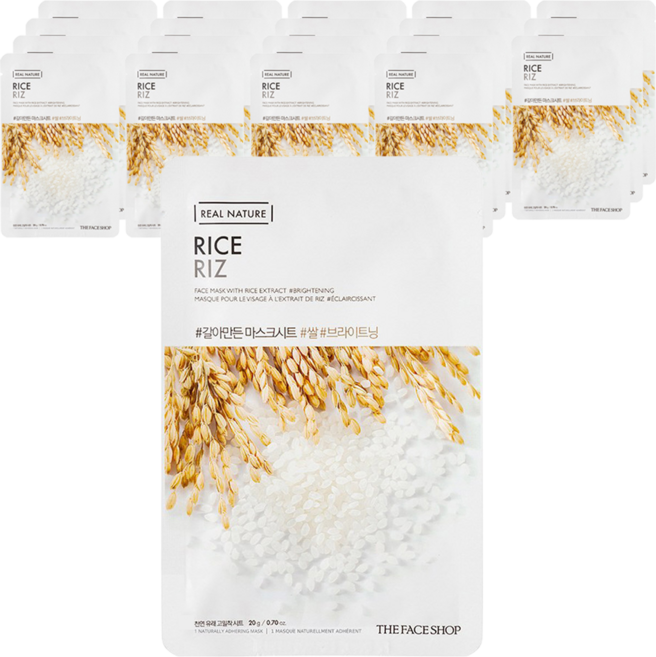 더페이스샵 갈아만든 쌀 마스크시트, 1개입, 20개