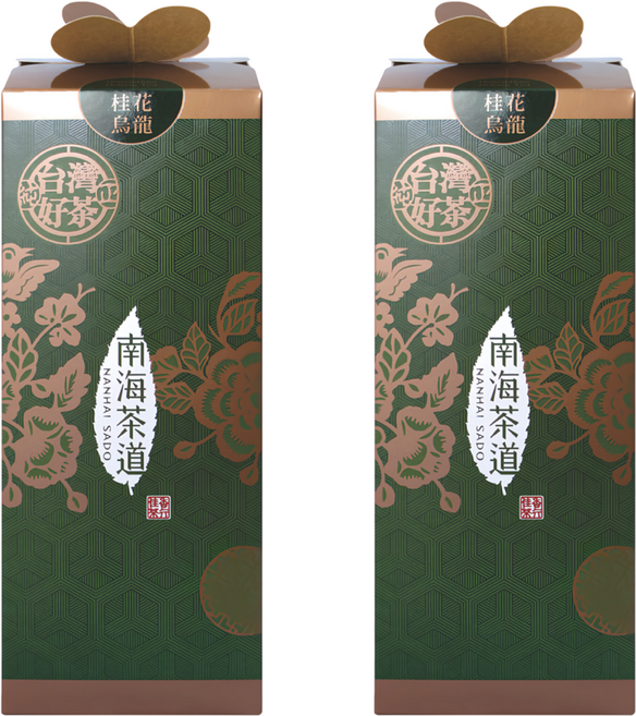 南海茶道 桂花烏龍立體茶包禮盒, 4g, 20包, 2盒