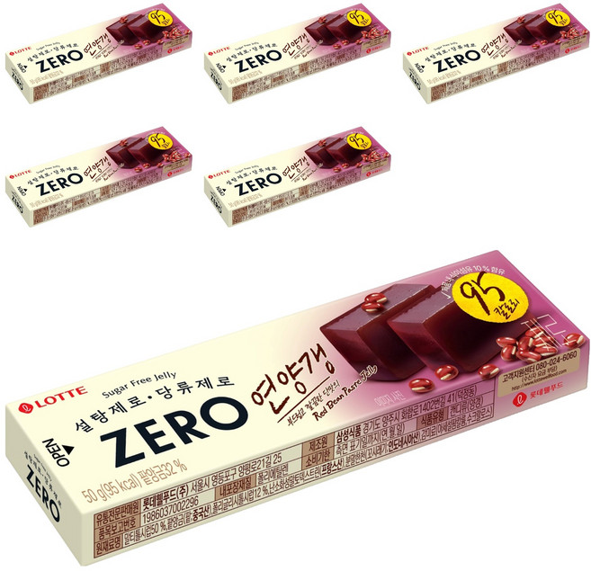 롯데제로 연양갱, 50g, 6개