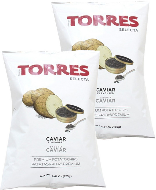 토레스 셀렉타 캐비어 감자스낵, 125g, 2개