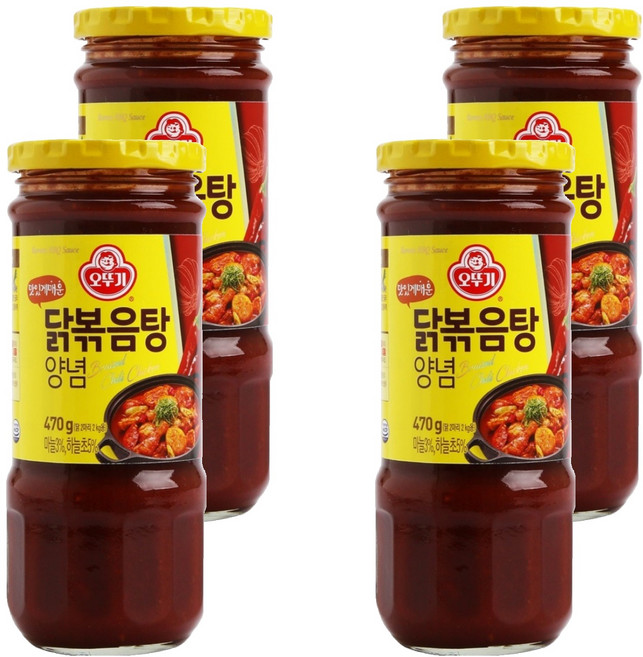 오뚜기 닭볶음탕 양념, 470g, 4개