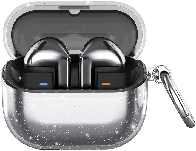 다퍼남 갤럭시 버즈3 / 버즈3 프로 호환 오링 투명케이스, 반짝 투명, 1개