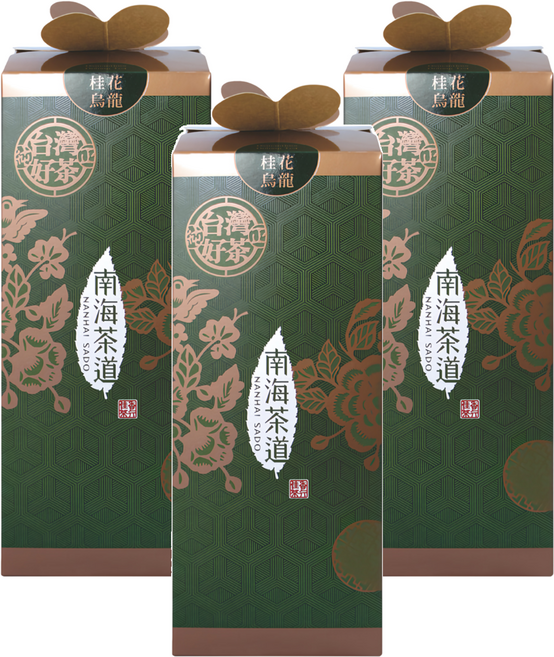 南海茶道 桂花烏龍立體茶包禮盒, 4g, 20包, 3盒