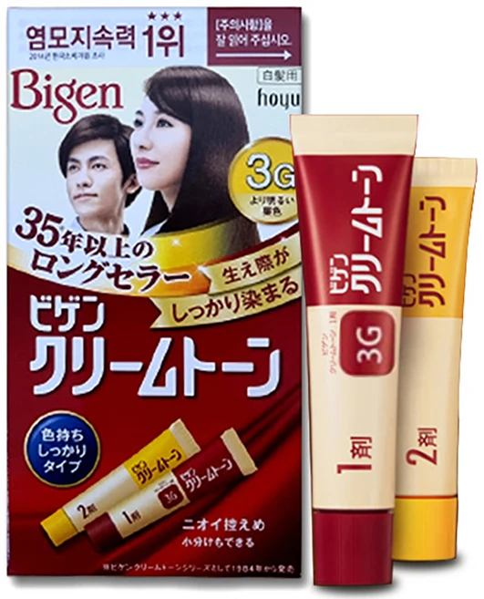 비겐 크림톤 염색제 40g, 3G밝은밤색, 1개 - 쿠팡