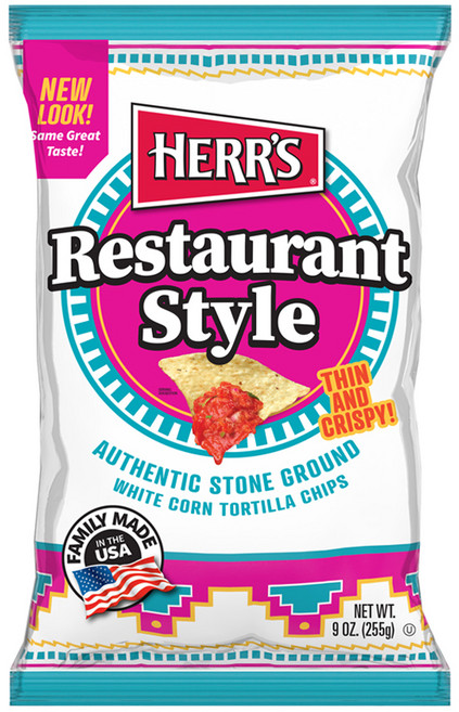 HERR'S 賀氏 原味白玉米片, 255g, 1包