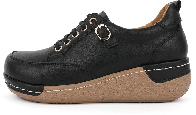 제이슈 소가죽 모아니 통굽 스트링 스니커즈 5.5cm