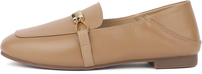 제이슈 여성용 소가죽 조앤 가벼운 스퀘어토 로퍼 1.5cm