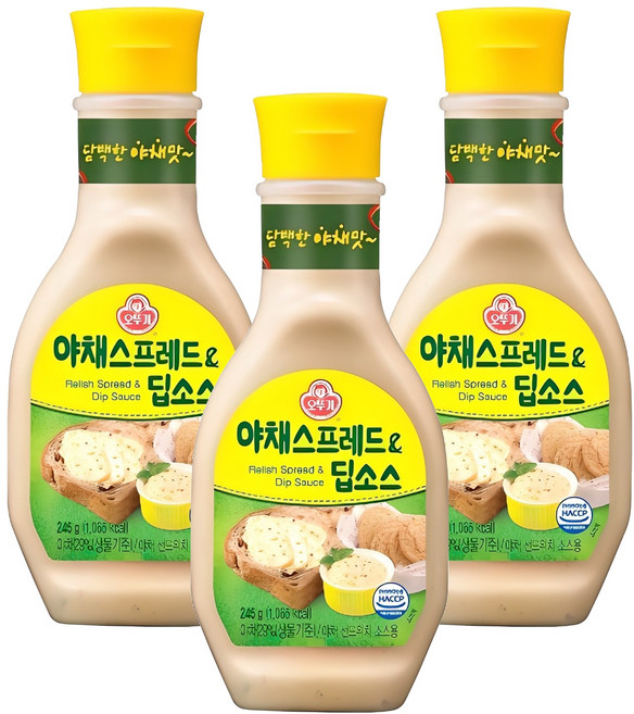 오뚜기 야채 샌드위치 스프레드, 245g, 3개