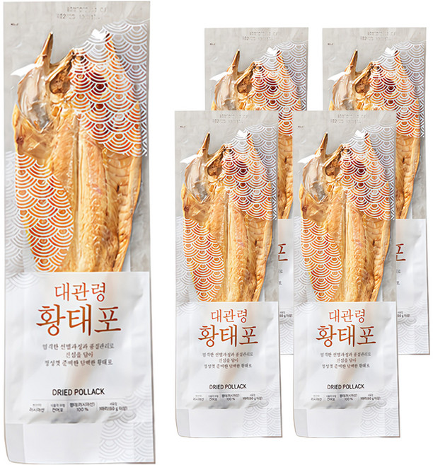 대관령 황태포, 60g, 5개