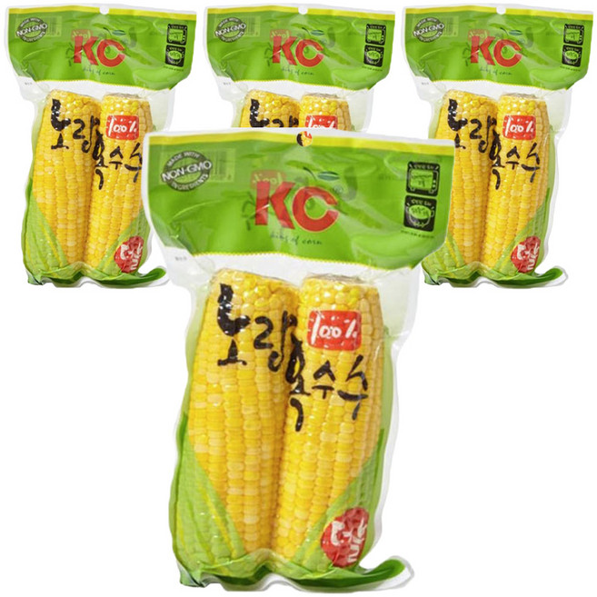 킹오브콘 노랑옥수수 2p, 500g, 4개