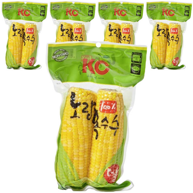 킹오브콘 노랑옥수수 2p, 500g, 5개