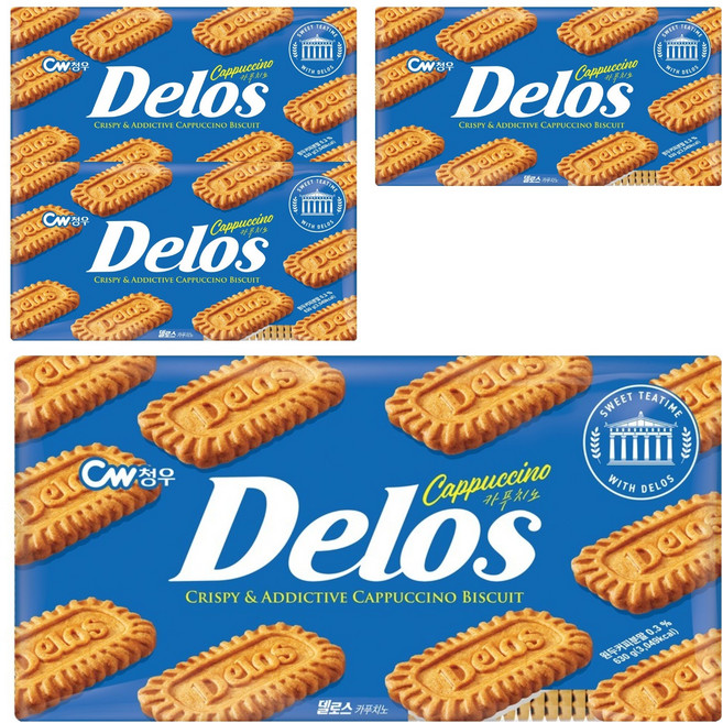 CW Delos 卡布奇諾餅乾, 630g, 4個