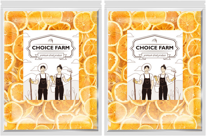 초이스팜 건오렌지 슬라이스 실속형, 2개, 150g