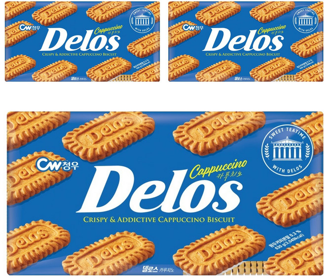 CW Delos 卡布奇諾餅乾, 630g, 3個