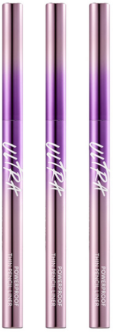 미샤 울트라 파워프루프 씬 펜슬 라이너 0.12g, 리얼 브라운, 3개