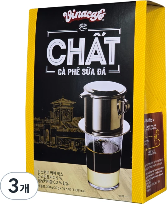 비나카페 CHAT 커피믹스, 29g, 3개, 10개입 - 쿠팡