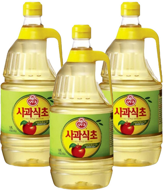 오뚜기 사과식초, 1.8L, 3개