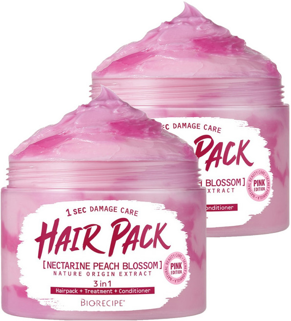 바이오레시피 마블 헤어팩 핑크에디션, 2개, 300g