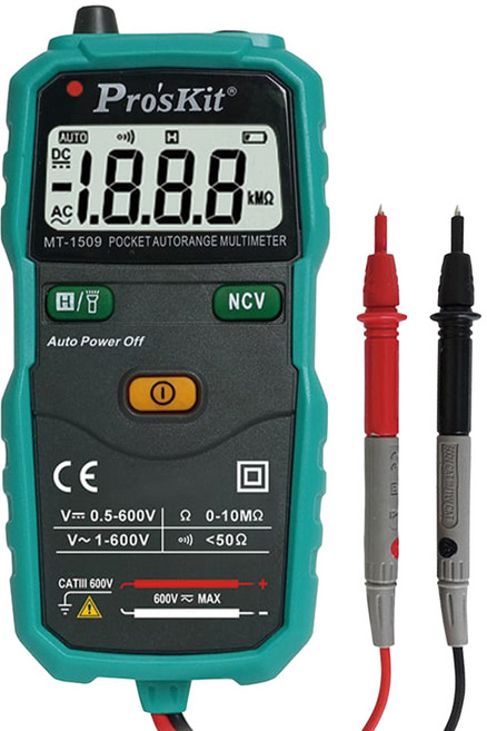 Pro'sKit 寶工 袖珍型自動電錶 MT-1509, 1個