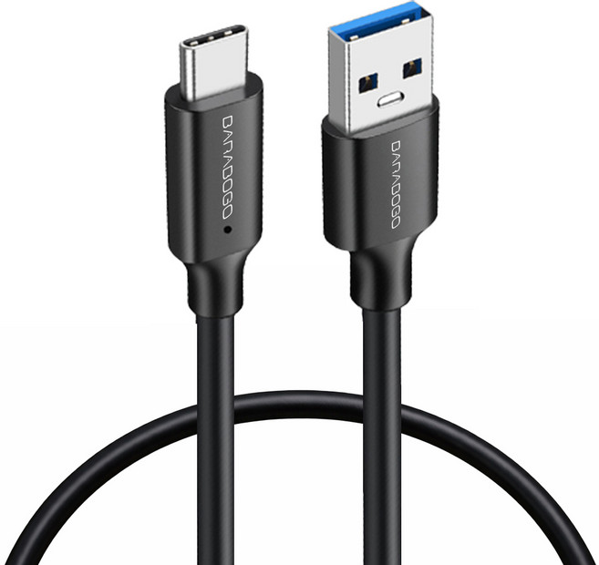 바라보고 USB3.2 C타입 고속충전케이블 10Gbps, 100cm, 블랙, 1개