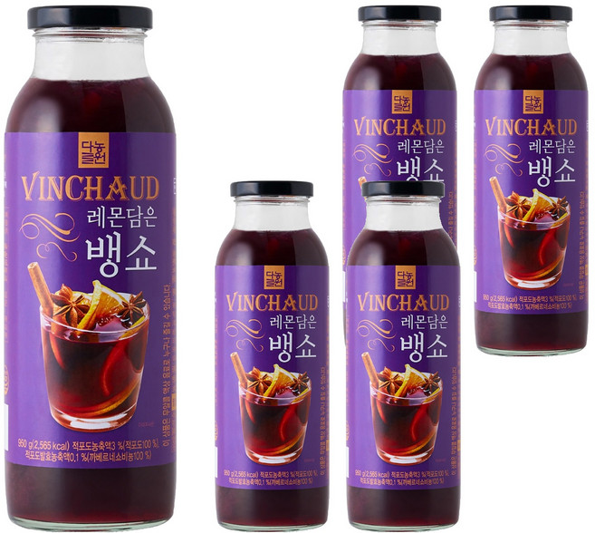 다농원 레몬담은 뱅쇼, 950g, 1개입, 5개