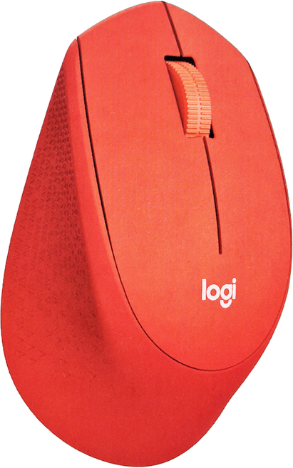 Logitech 羅技 M331 靜音無線滑鼠 紅色 公司貨 舒適握感