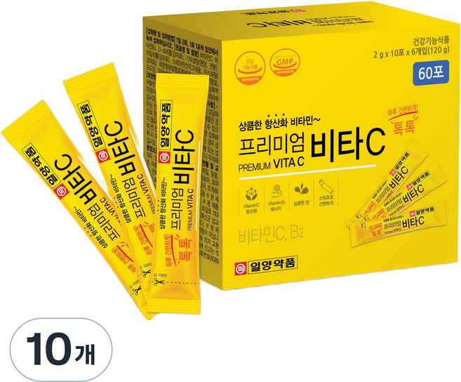 일양약품 프리미엄 비타C 60p, 120g, 10개