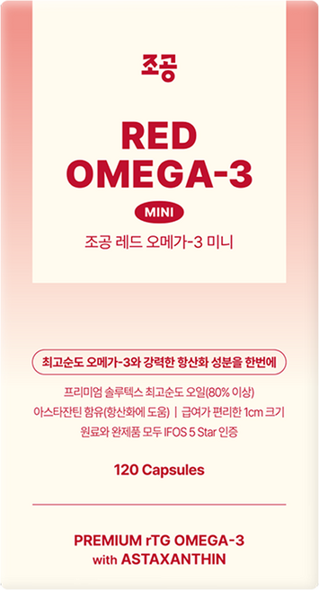 조공 반려동물 rTG 레드 미니 영양제, 120정, 오메가3, 1개