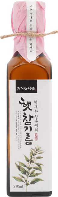 지리산처럼 저온압착 국산 햇참기름, 270ml, 1개