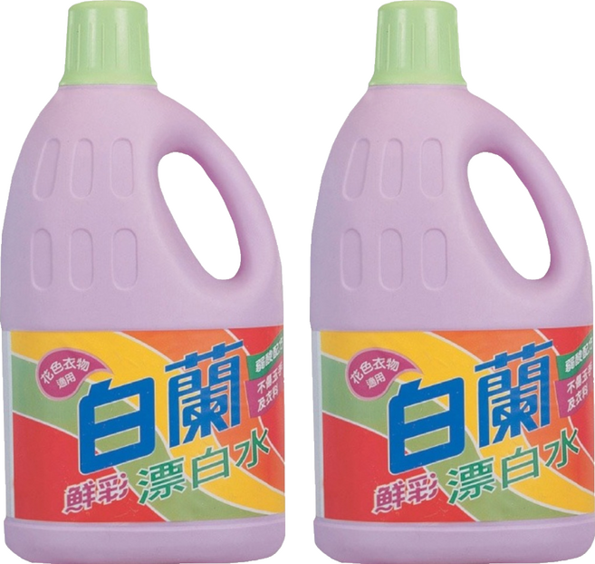 白蘭 鮮彩漂白水 家庭號, 2L, 2瓶