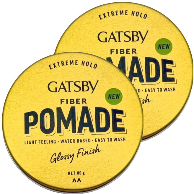 GATSBy 台灣公司貨 隨意纖維髮油膠, 2個, 80g
