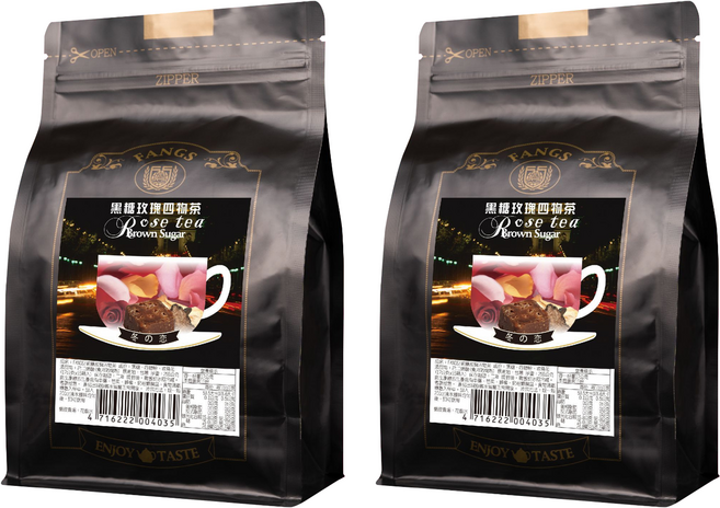 FANGS 方氏 黑糖玫瑰四物茶, 17g, 15個, 2袋
