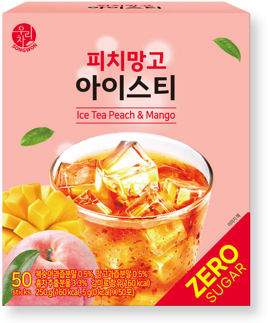 우리차 피치망고 아이스티, 5g, 50개입, 1개