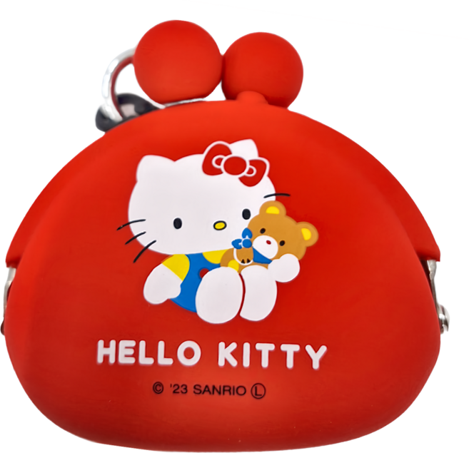 PG DESIGN Hello Kitty 矽膠零錢包吊飾