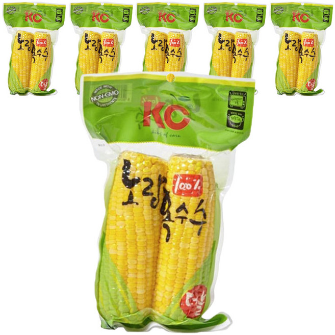 킹오브콘 노랑옥수수 2p, 500g, 6개
