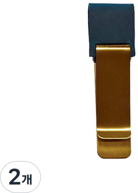 메이크그레이트 다이어리 펜클립 가죽홀더, 블루, 2개