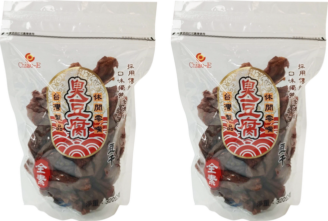 Chiao-E 巧益 豆干 豆乾 臭豆腐 全素, 320g, 2包
