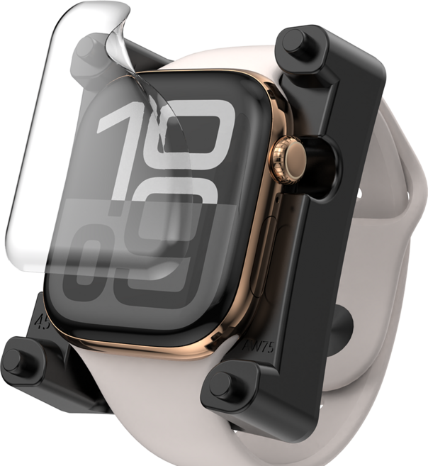 굿밸류 애플워치 이지퀵 자가복원 TPU 액정보호 필름 세트 49mm, 투명, 1개