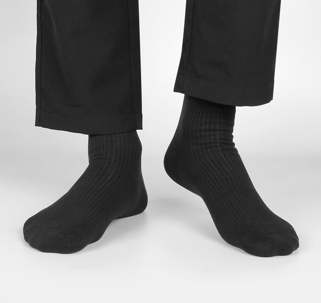 코지라벨 남성용 올타임 컴포트 골지 장목양말 2켤레